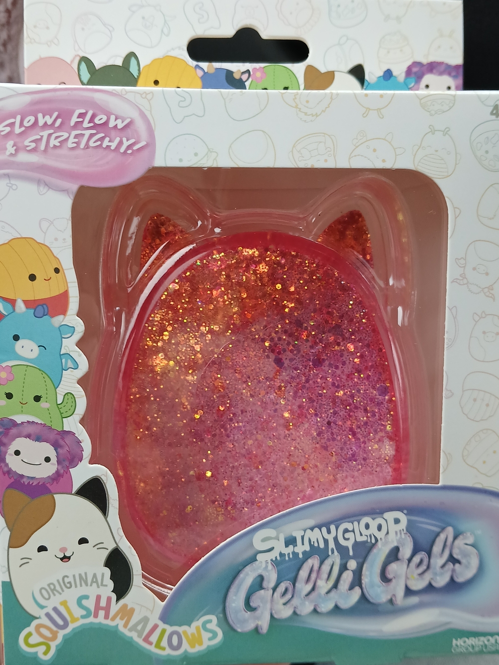 Squishmallows Pink & Orange Glitter SlimyGloop Gelli Gels